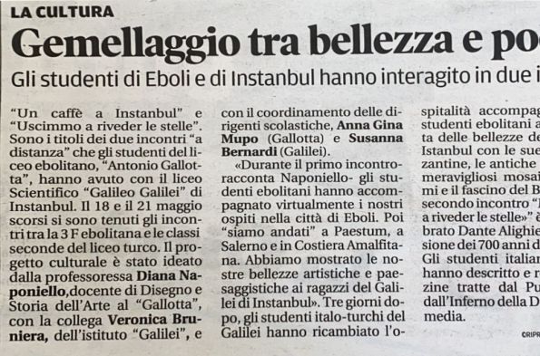 GALİLEİ İTALYAN LİSESİ - EBOLİ LİSESİ